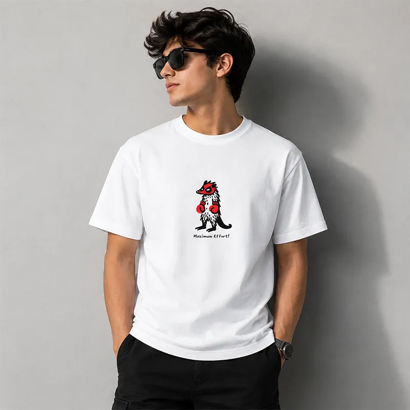 Maximum Effort – Pocket Boxer Graphic Printed T-Shirt