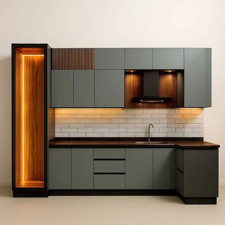 Sleek Modern Kitchen Cabinet