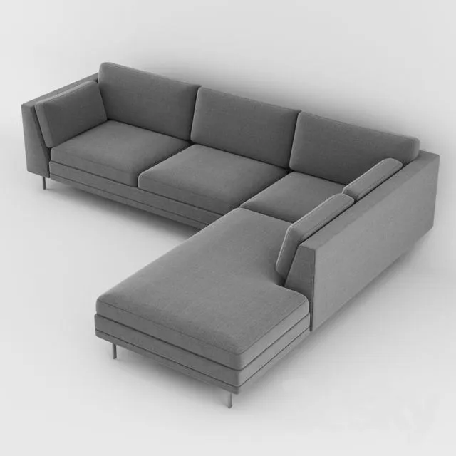 Modern L-Sectional Sofa.