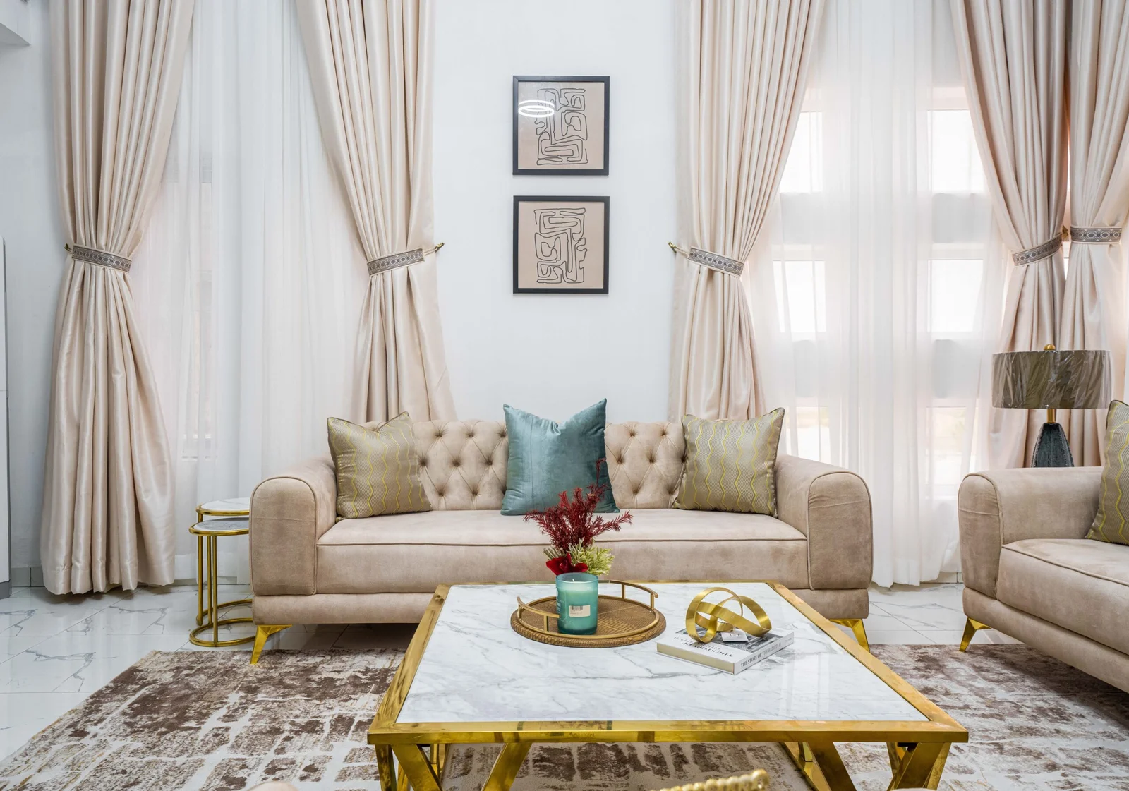 Luxe Serenity Three-Seater Couch